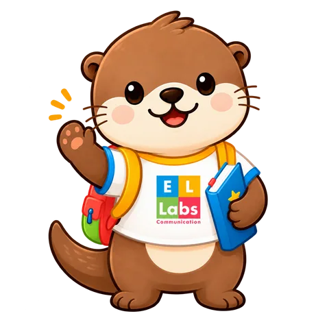 ELLabs otter waving hello